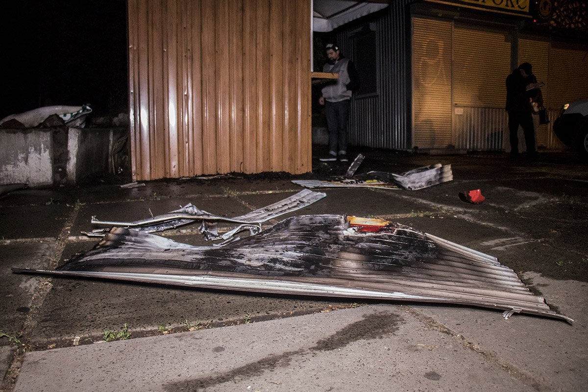 Владелец точки считает, что это был поджог Владелец точки считает, что это был поджог