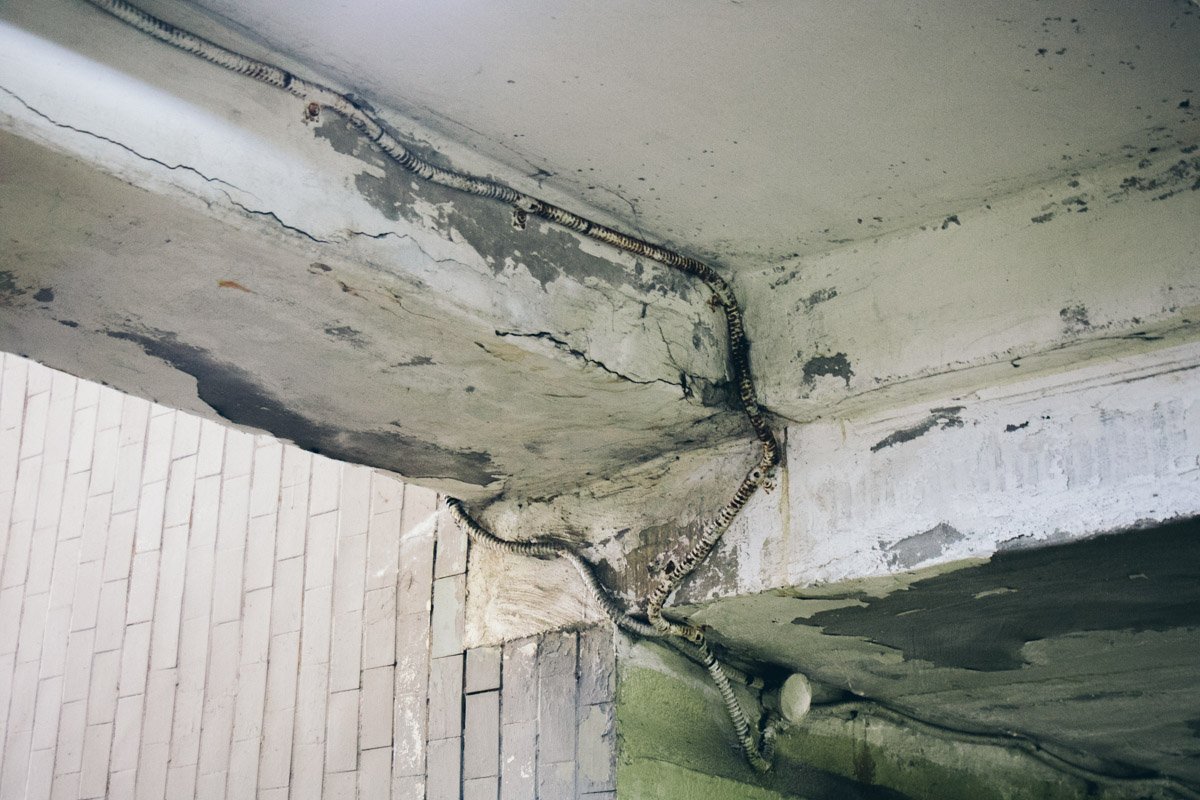 С потолка сыпется штукатурка