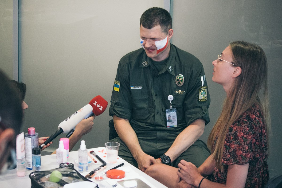 Разрисованные пограничники не обделены вниманием