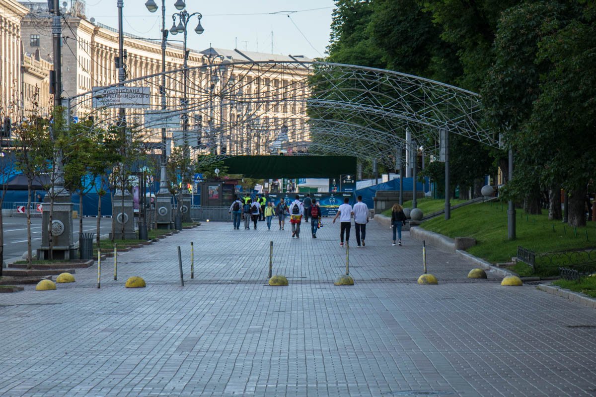 На Крещатике ждут старта финала Лиги чемпионов 