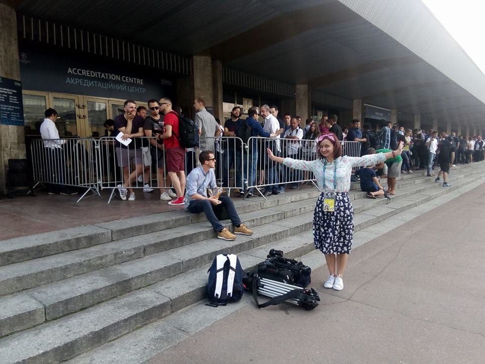 Журналисты получают аккредитацию на финал. Фото: Ира Козюпа/Facebook Журналисты получают аккредитацию на финал. Фото: Ира Козюпа/Facebook