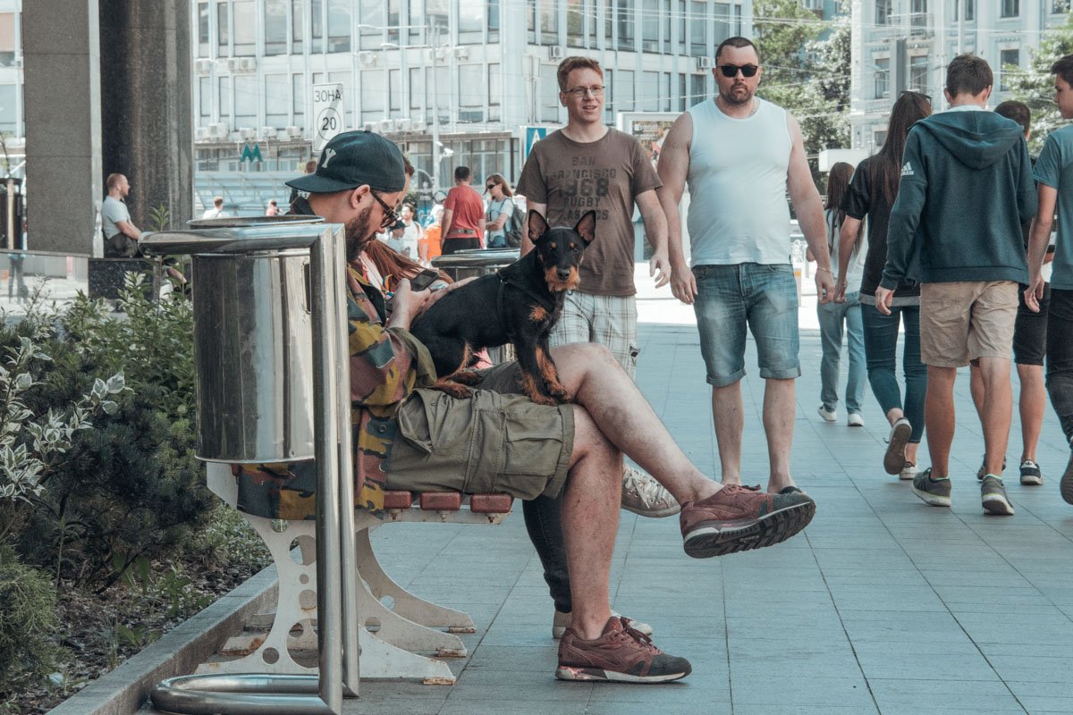 Хорошо, что мой хозяин не вопит, как те, что на Крещатике...