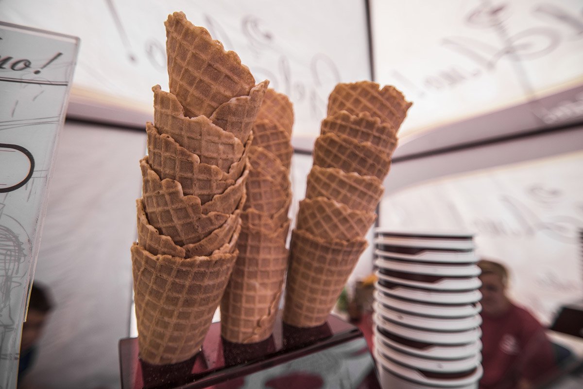 На фестивале можно было попробовать самое разнообразное мороженое