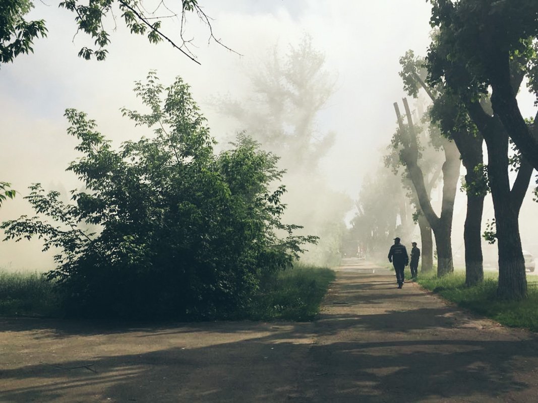 В дыму практически весь Отрадный В дыму практически весь Отрадный