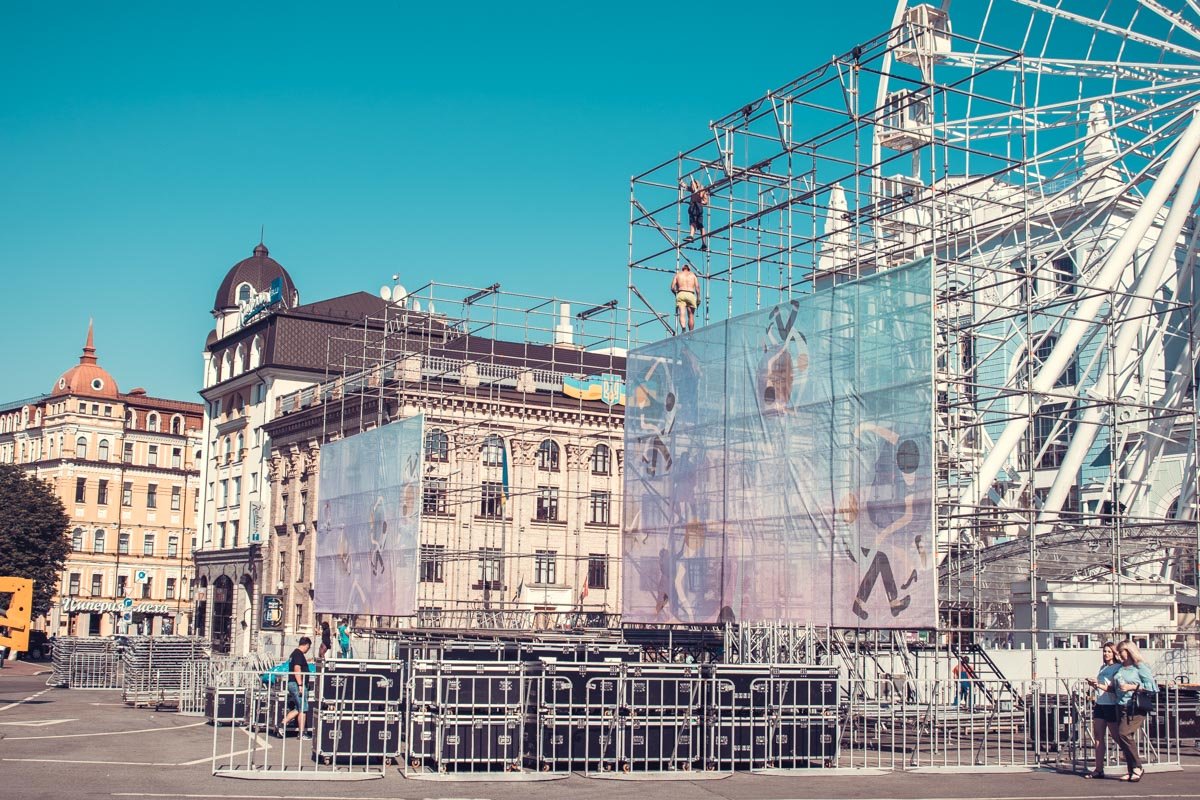 Главная сцена будет установлена на главной площади Подола