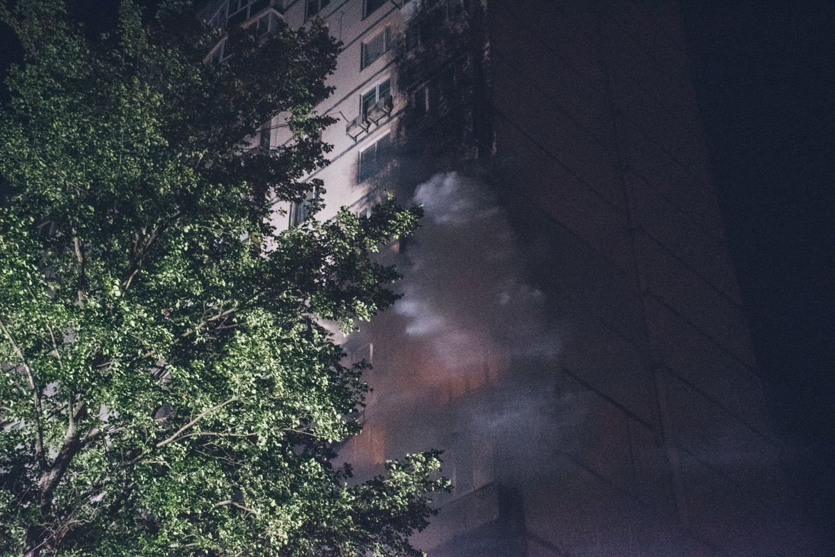 Горела квартира на 8 этаже