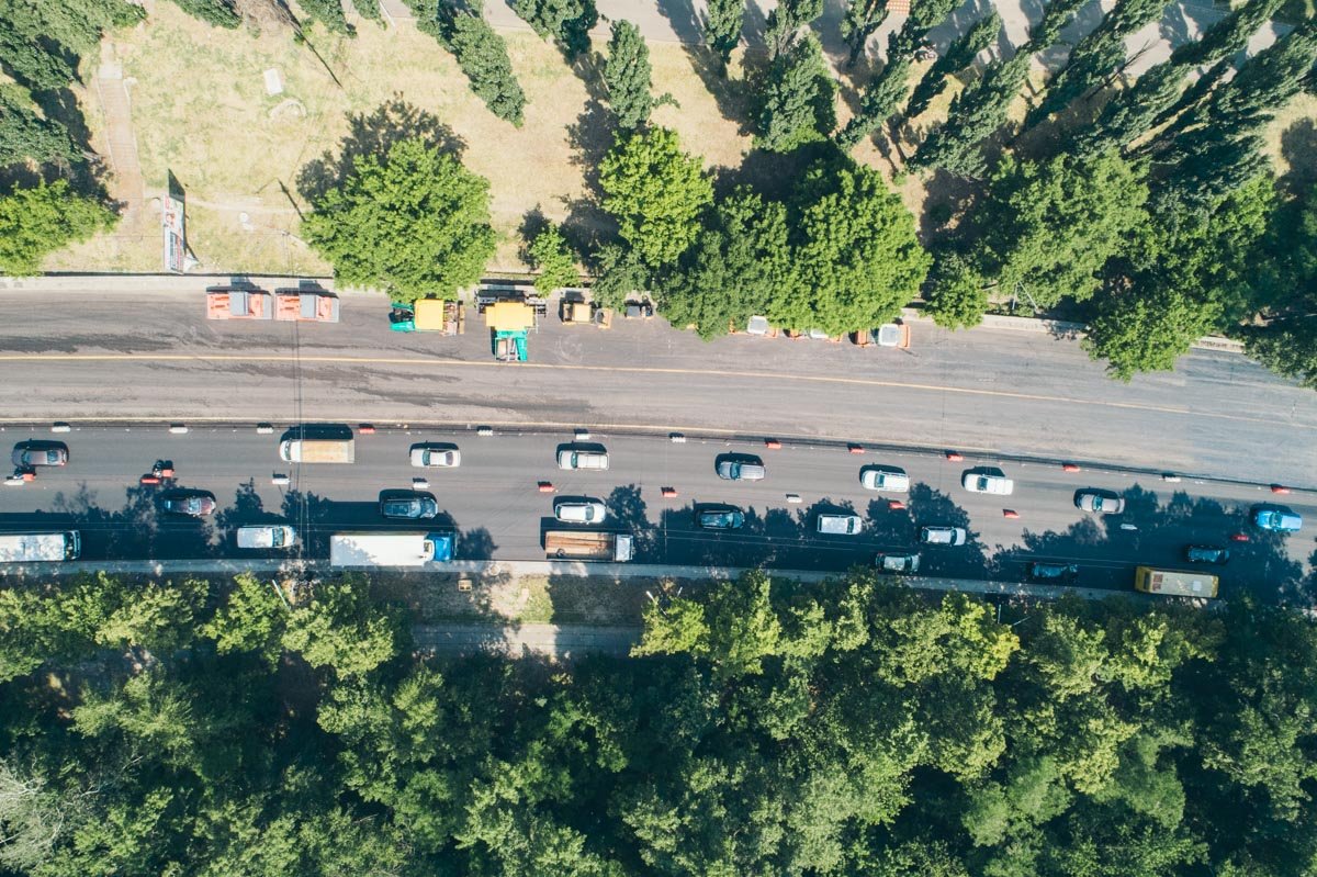 Работы велись на отрезке от улицы Ольжича до улицы Кирилловской