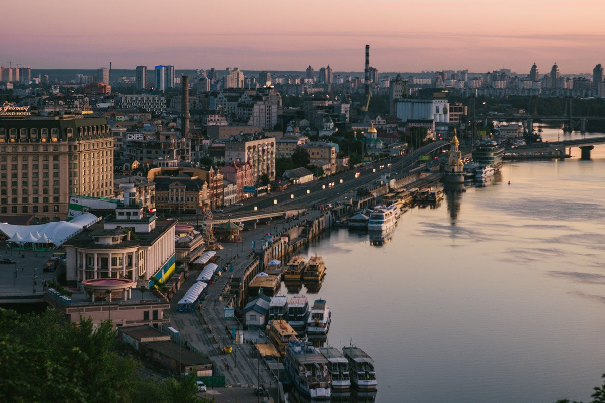 Ранним утром столица выглядит, как на картинке 