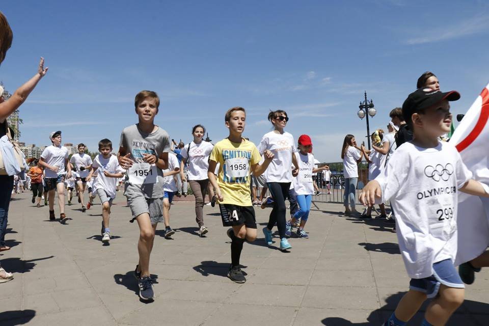 Спорт любят и маленькие участники мероприятия