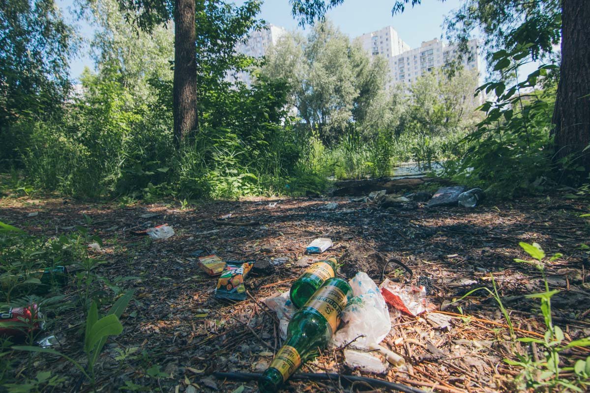 Кому-то урна - не помеха для безобразия Кому-то урна - не помеха для безобразия