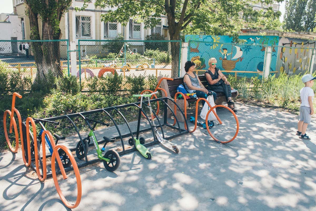 Современная вело-парковка