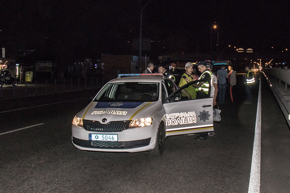 На месте работали сотрудники патрульной полиции и медики