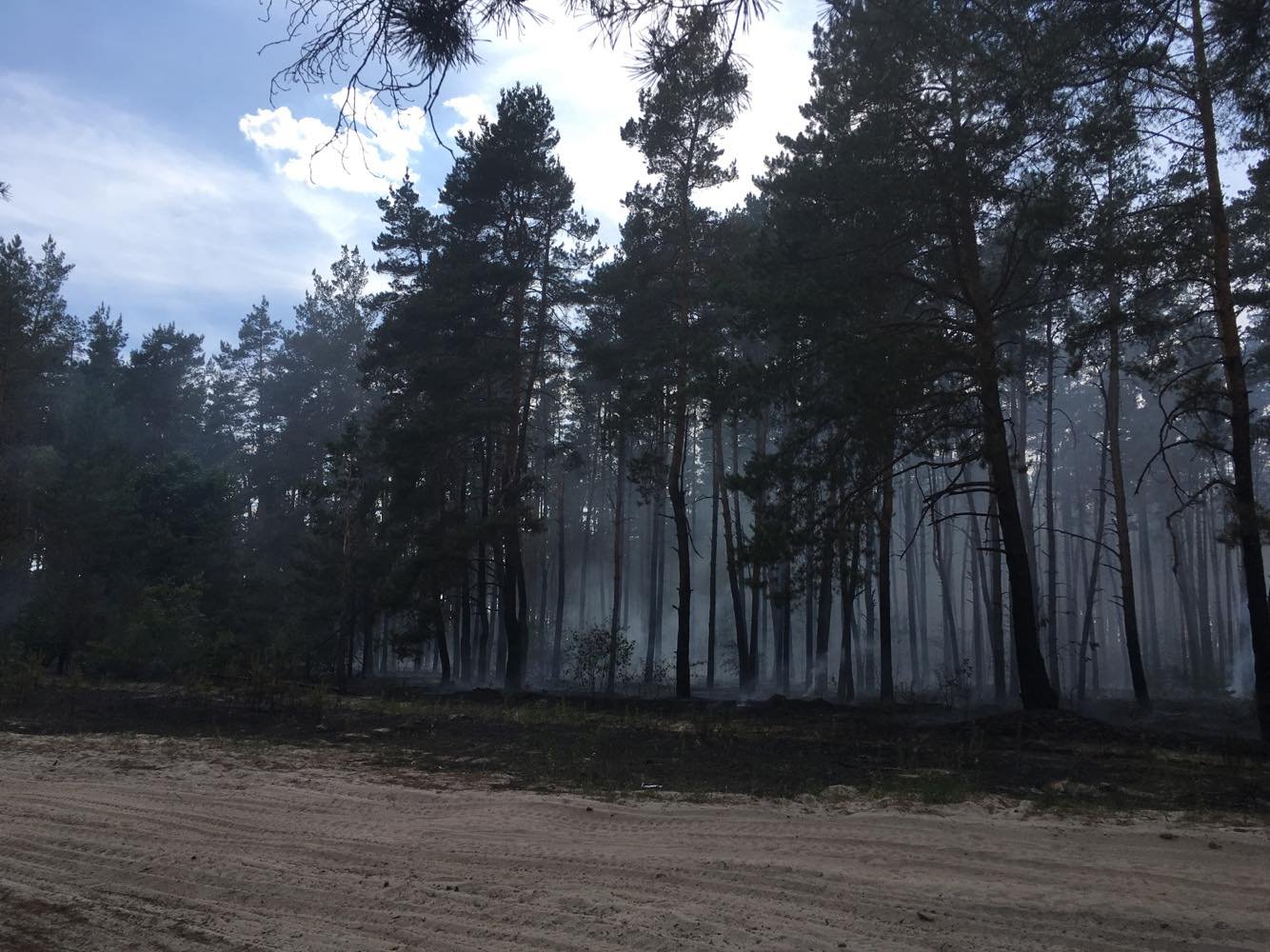 Рядом с пожаром находится газопровод высокого давления