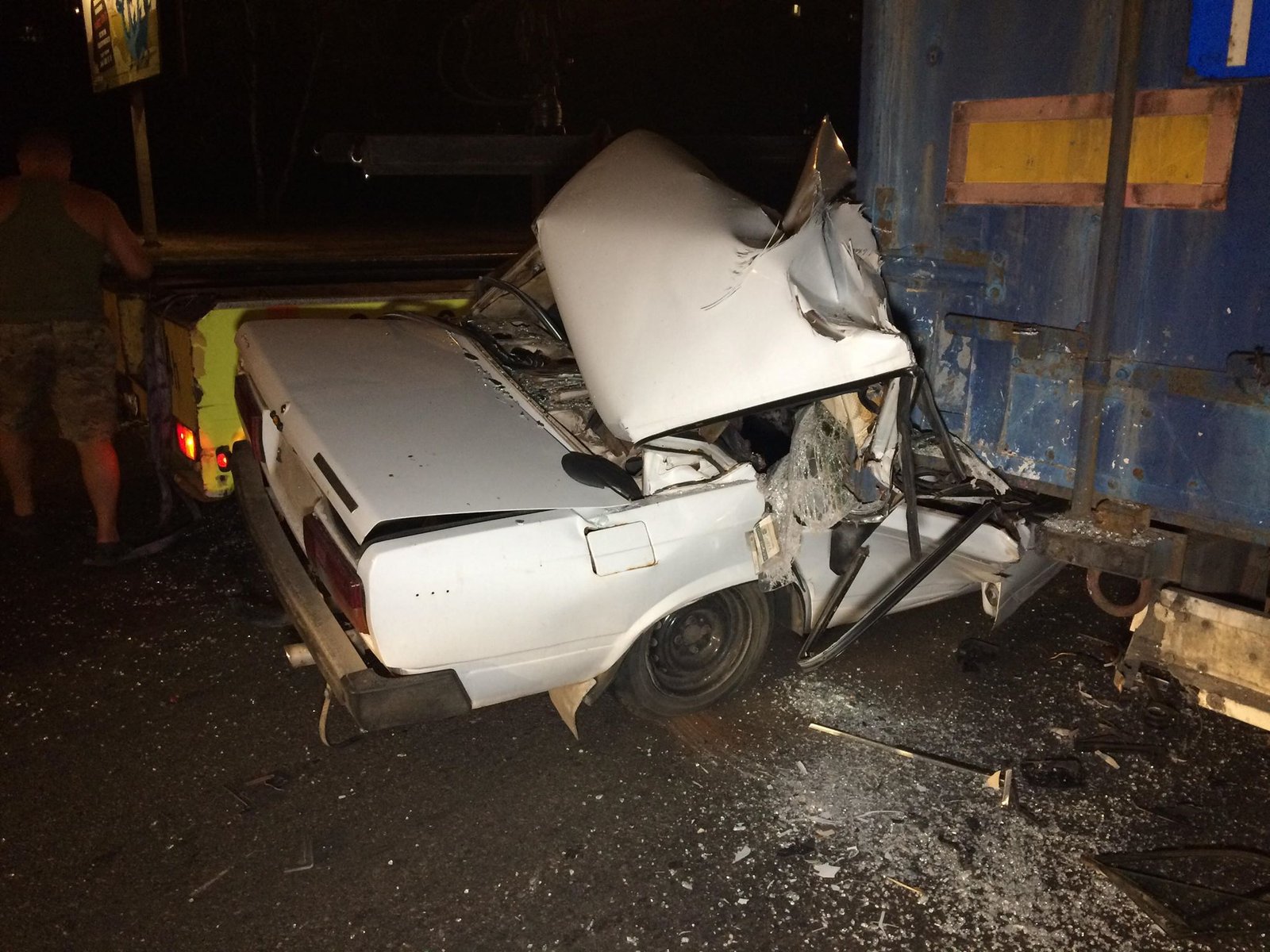 Водитель ВАЗа уцелел