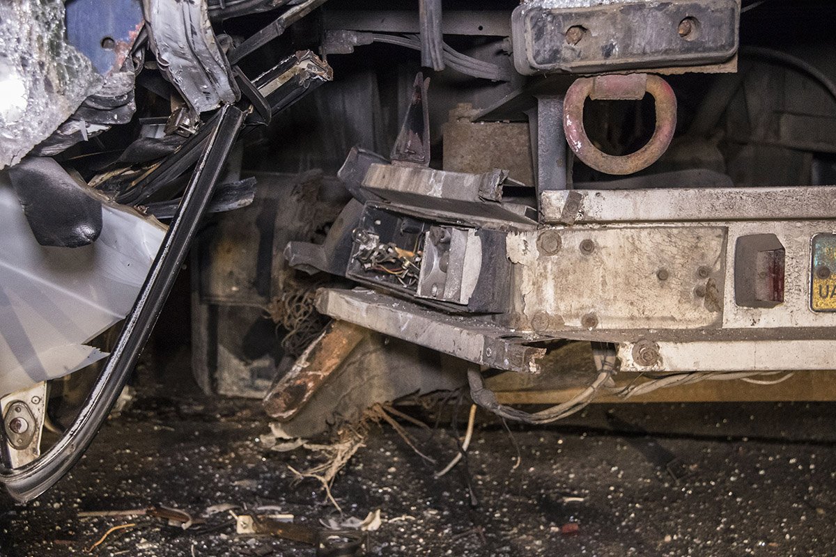 На месте ДТП