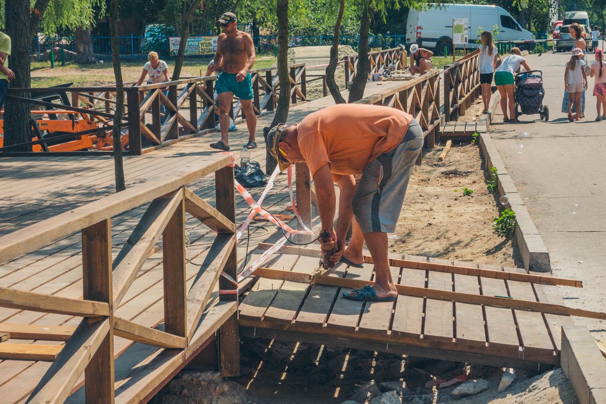 Новые объекты в парке все-таки строят