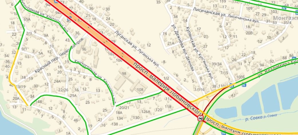 Пробка на проспекте Лобановского Пробка на проспекте Лобановского