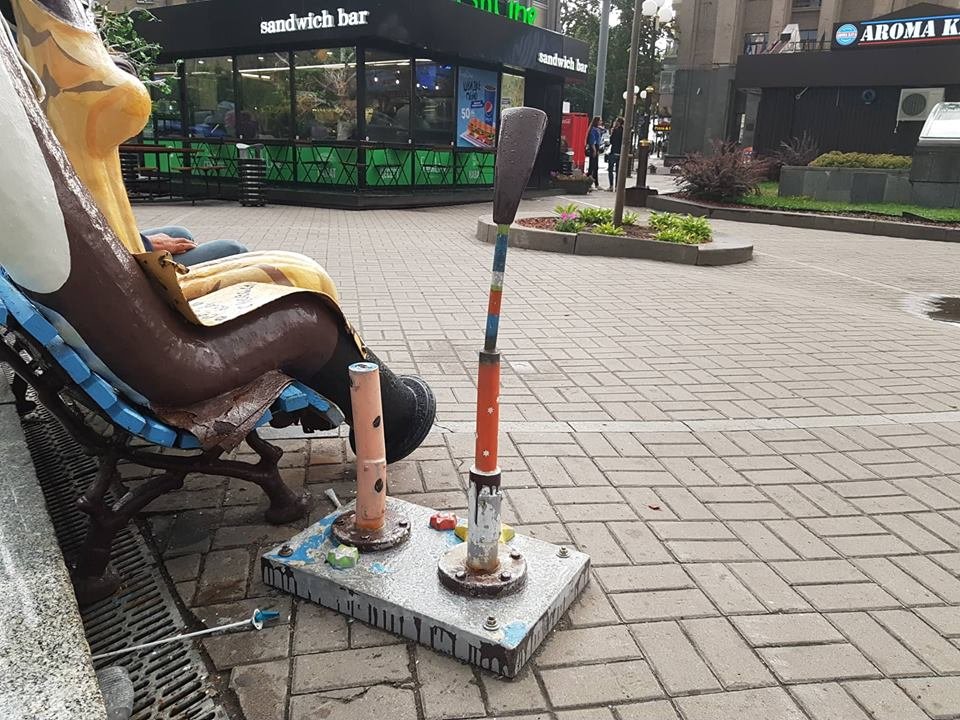 Вандалов не испугали камеры видеонаблюдения в центре столицы Вандалов не испугали камеры видеонаблюдения в центре столицы