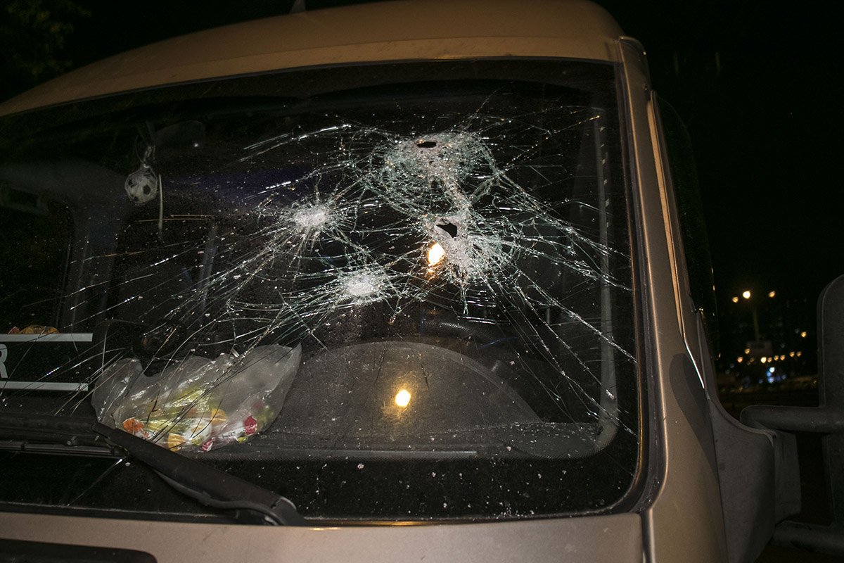 Никто не пострадал, водитель ехал один