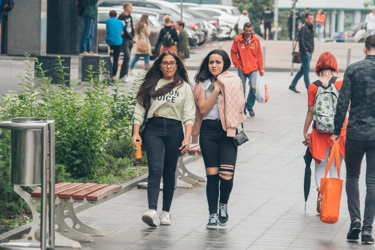 Когда каникулы, то непогода не помеха для прогулок!