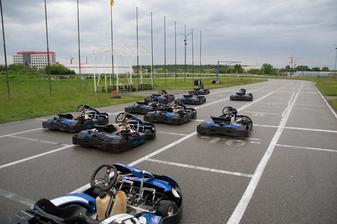Длина трассы - 1160 метров, и это самая большая трасса для картинга в столице