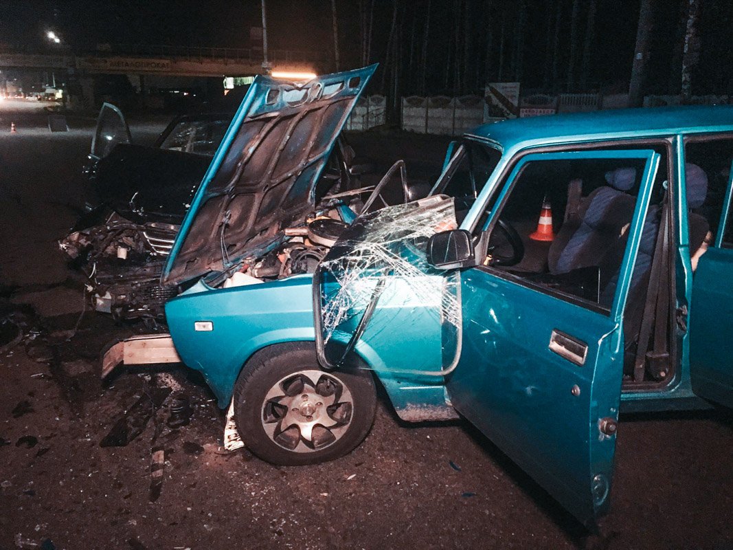 В поселке городского типа Гостомель произошло ДТП с пострадавшими