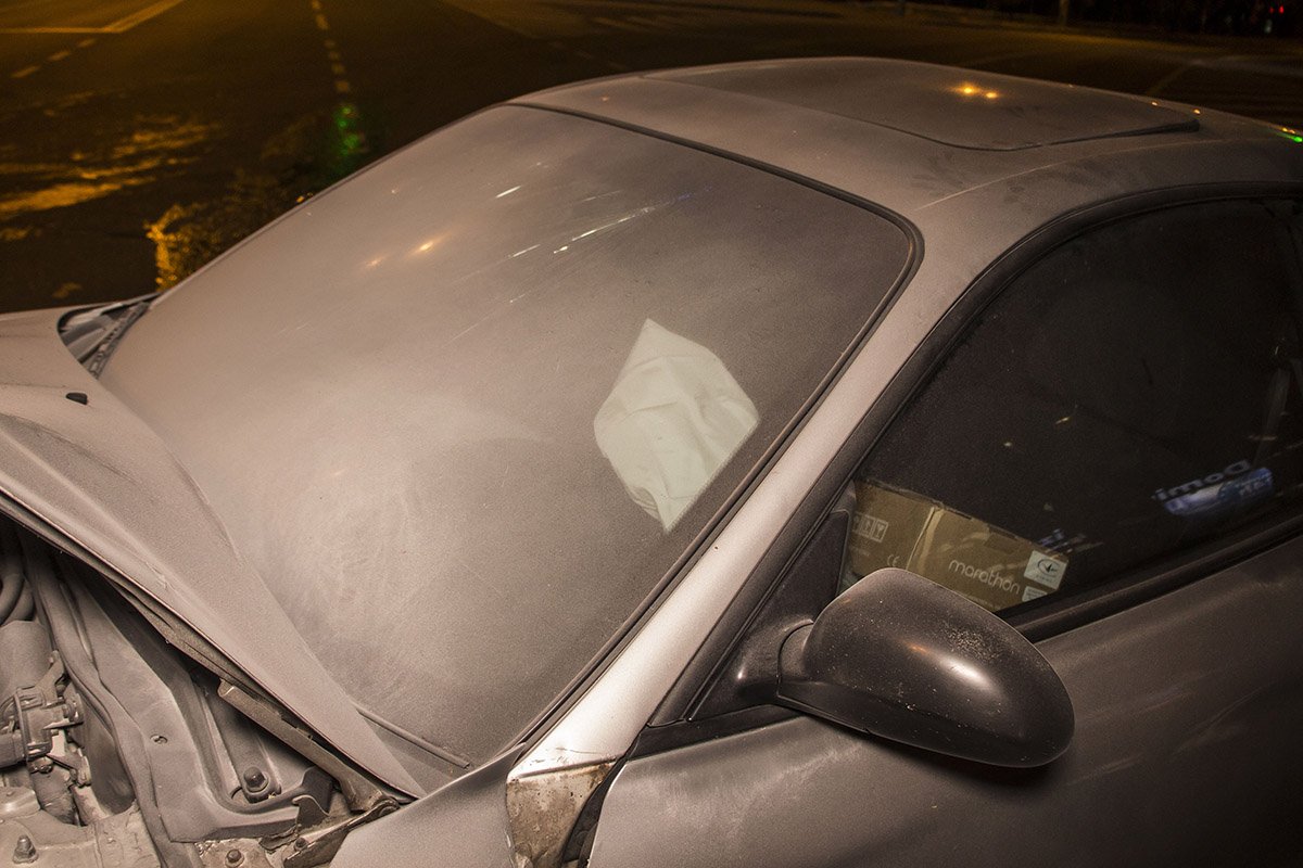 В машинах сработали подушки безопасности