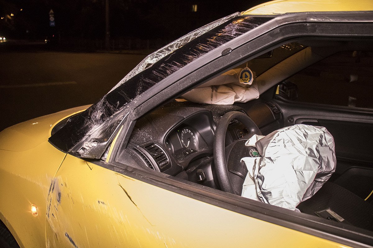 В машине сработала подушка безопасности