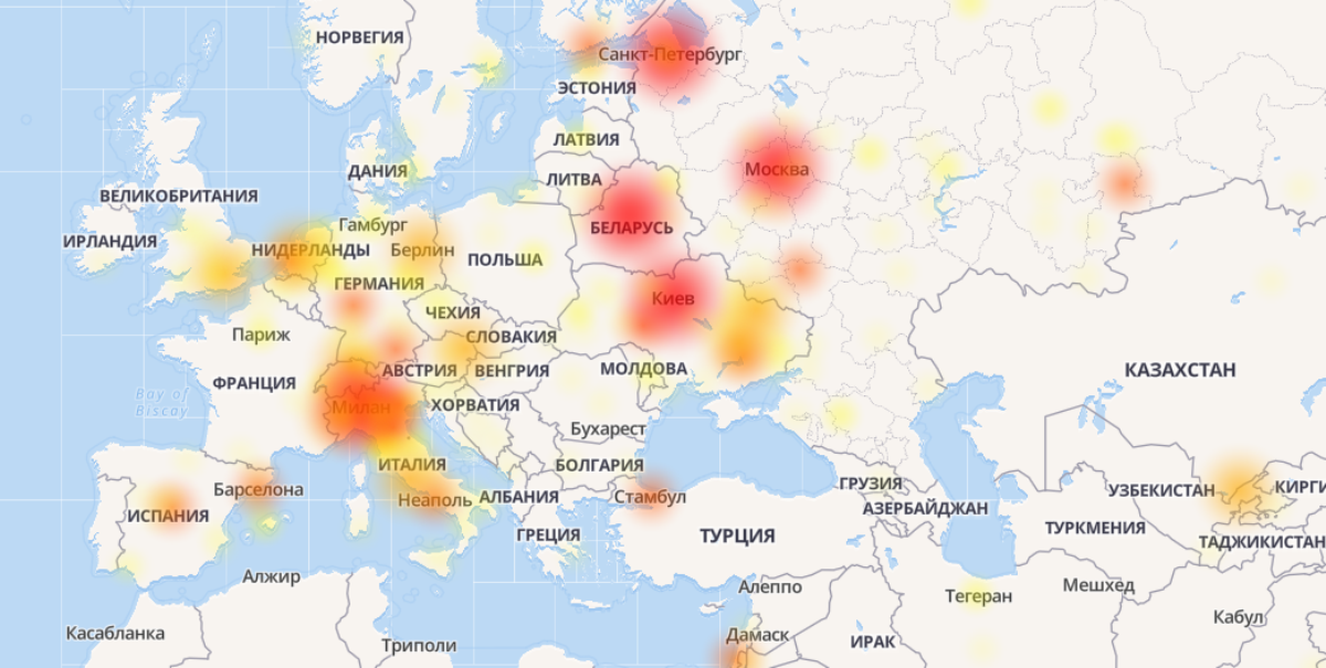 Пользователи Telegram сообщают о сбоях в приложении