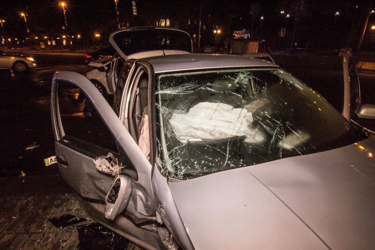 В автомобилях сработали подушки безопасности