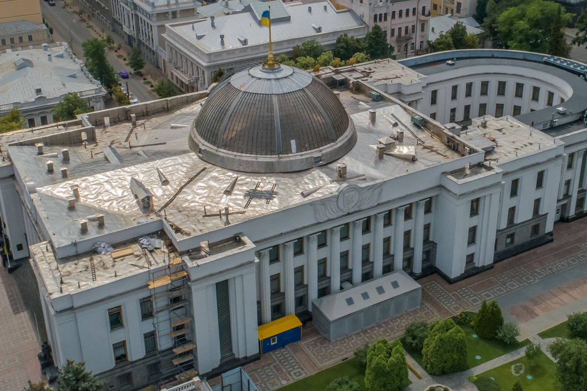 В среду, 27 июня, стартовали ремонтные работы в Верховной Раде