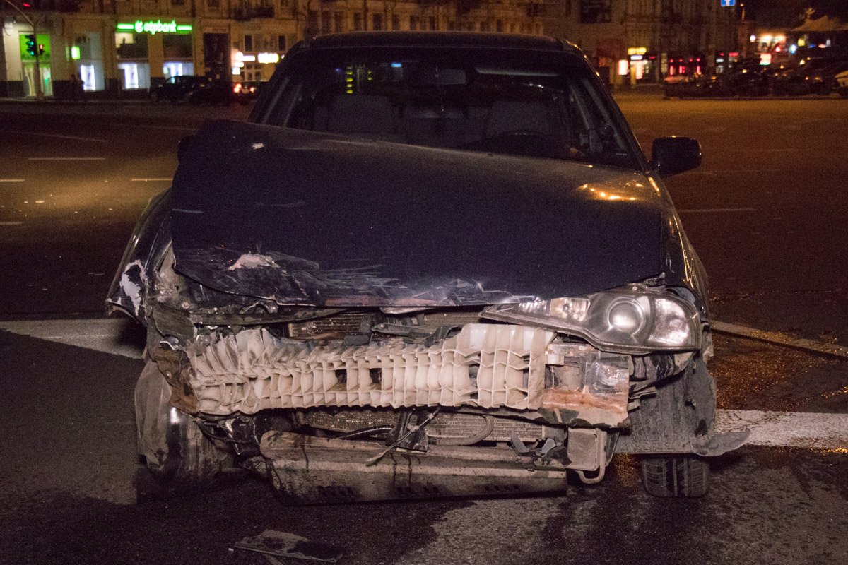 Столкнулись Daewoo Nexia и Daewoo Lanos