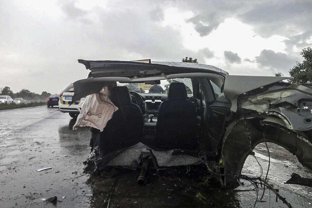 В сторону Чернигова образовалась пробка