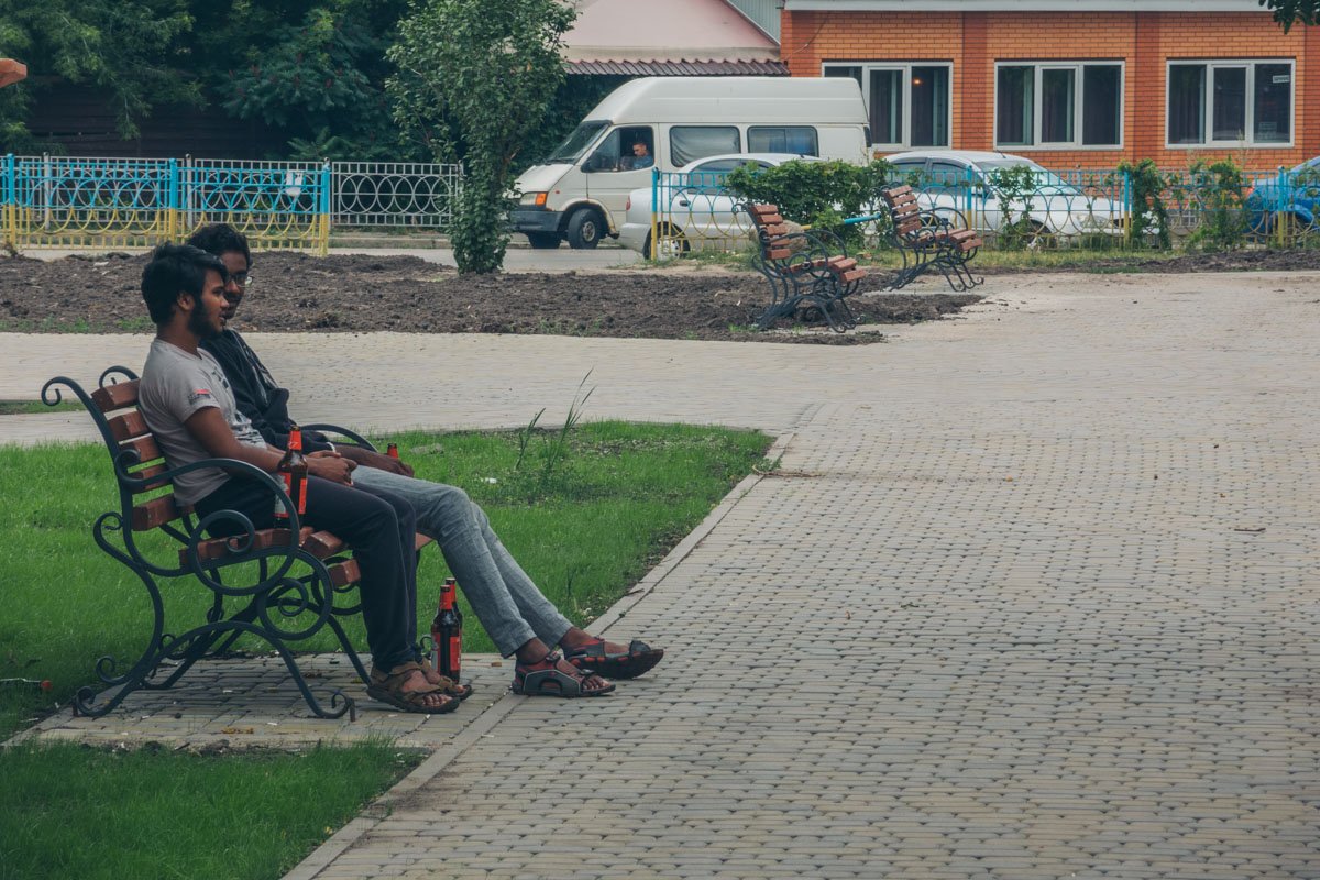 Видно, что процесс облагораживания еще не завершен 