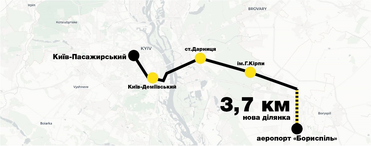 Маршрут следования скоростного поезда Маршрут следования скоростного поезда
