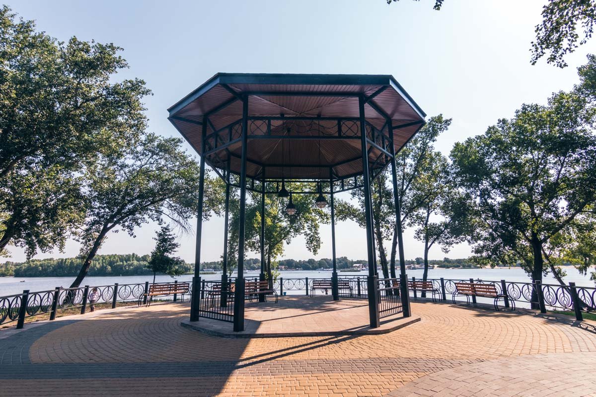 Из новой беседки открывается замечательный вид