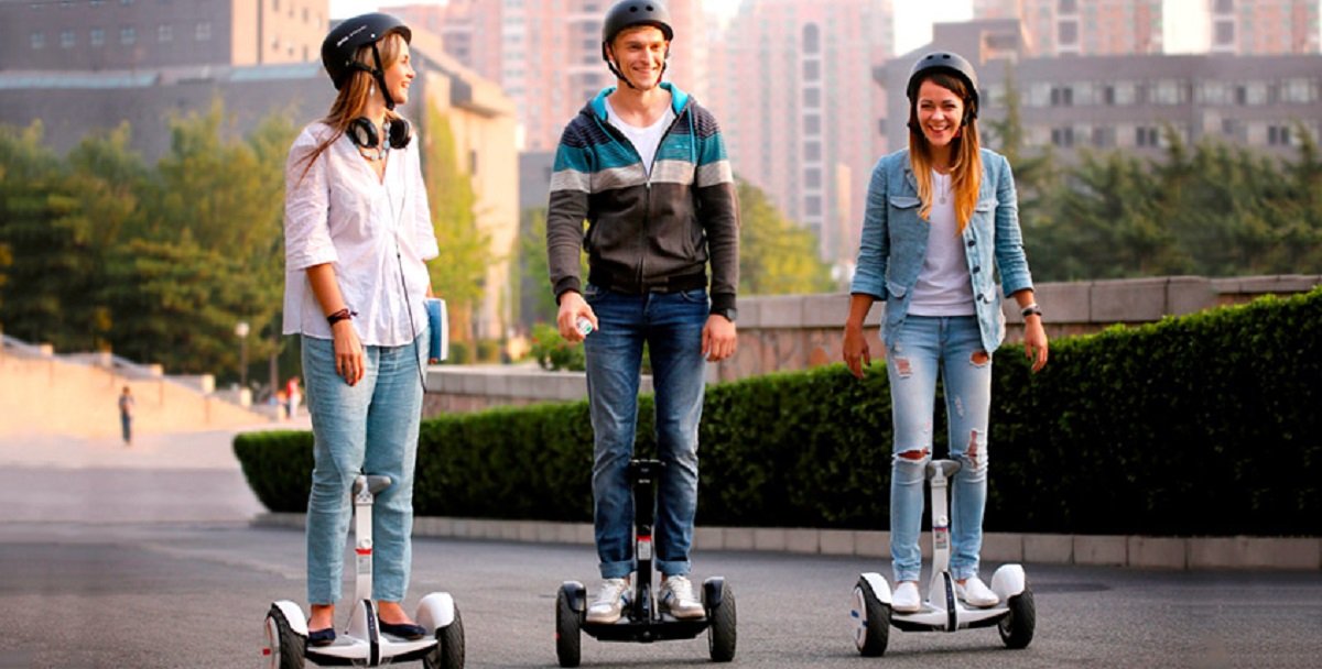 Прогулка на гироскутере - это весело Прогулка на гироскутере - это весело