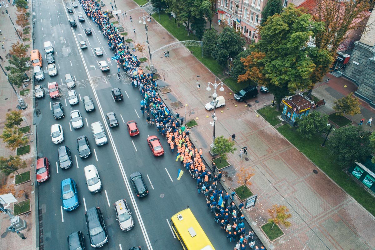 В среду, 11 июля, в центре Киева митингjdfkb сотрудники химической промышленности