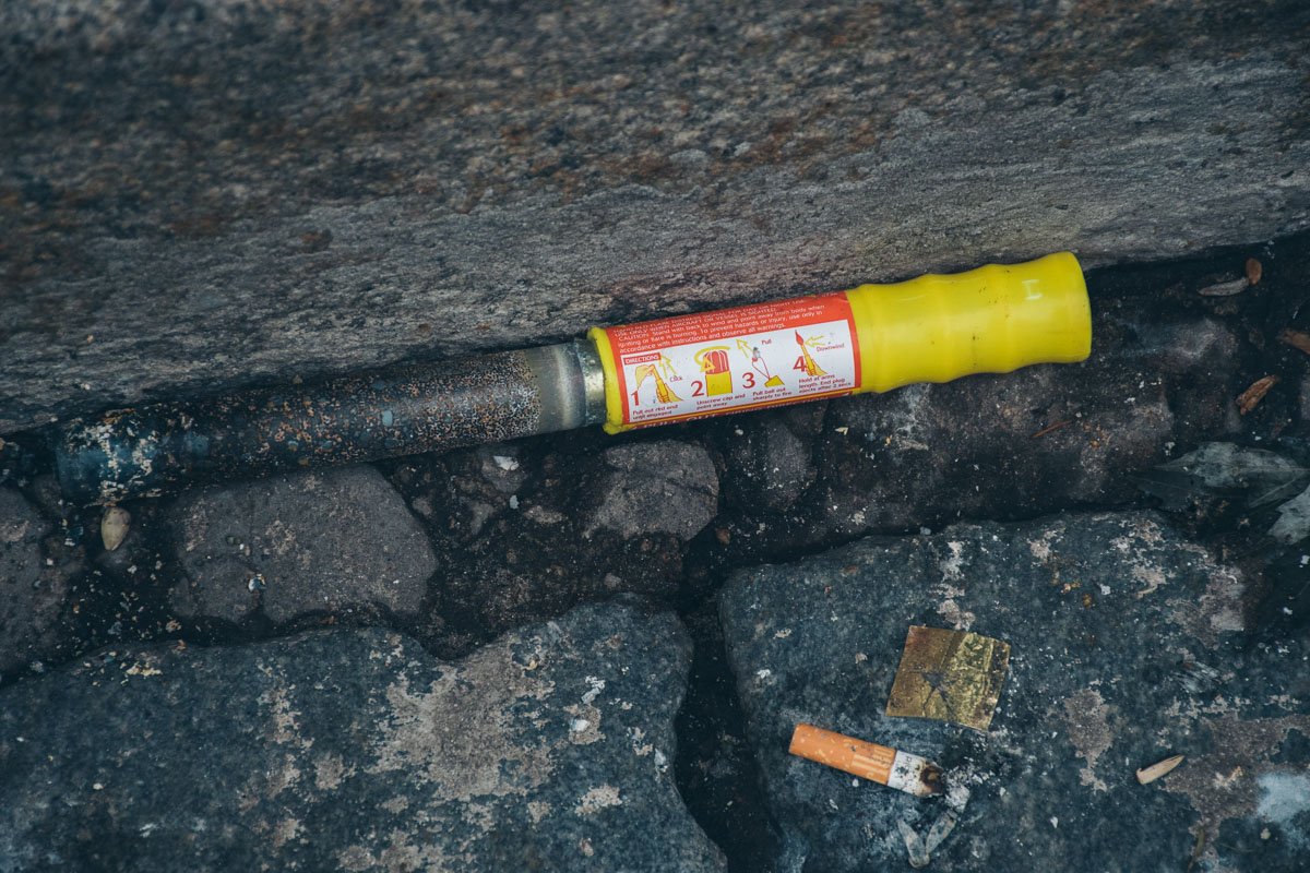 Остатки "горячего" митинга