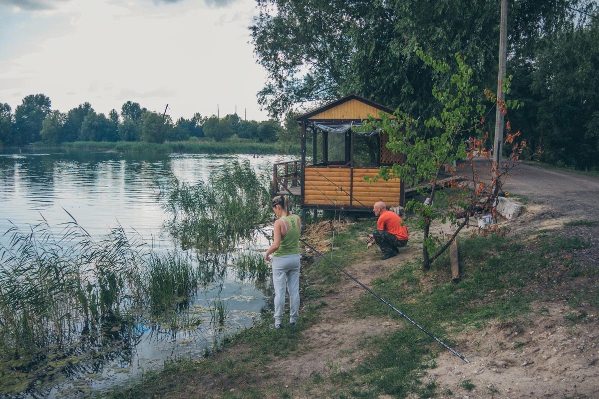 А для истинных рыбаков ничто не помеха