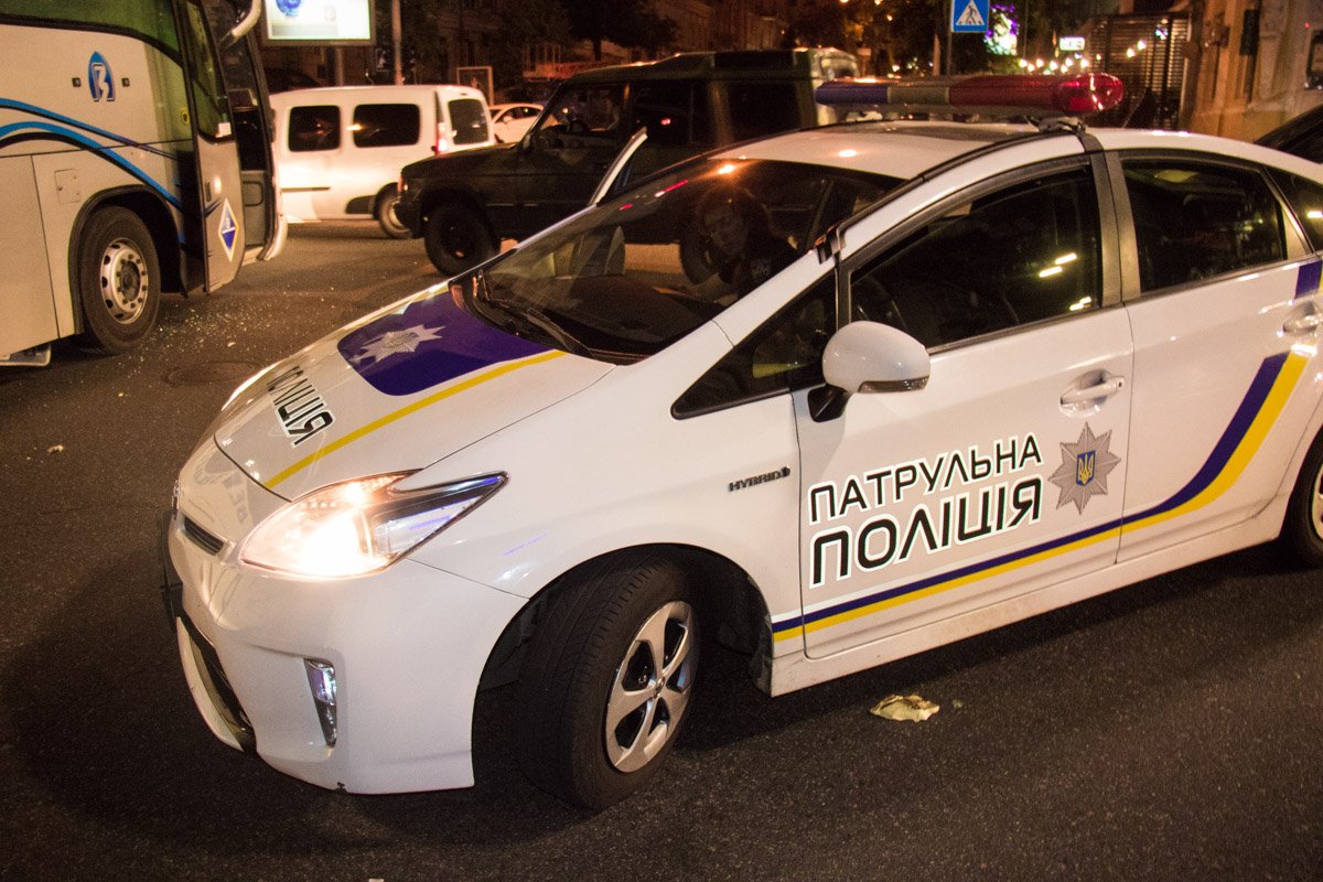 Патрульная полиция регулирует движение