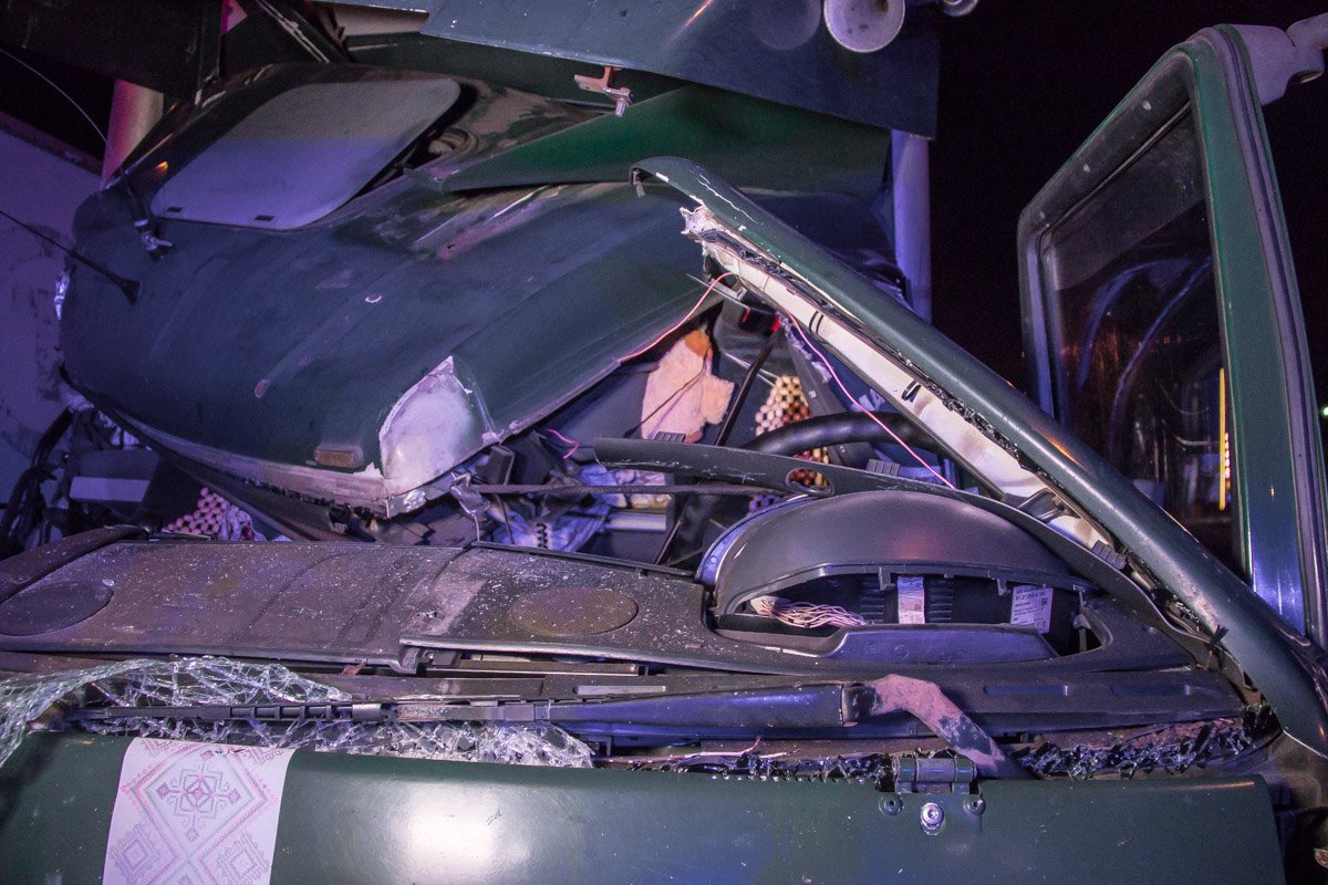 Водитель MAN не успел затормозить