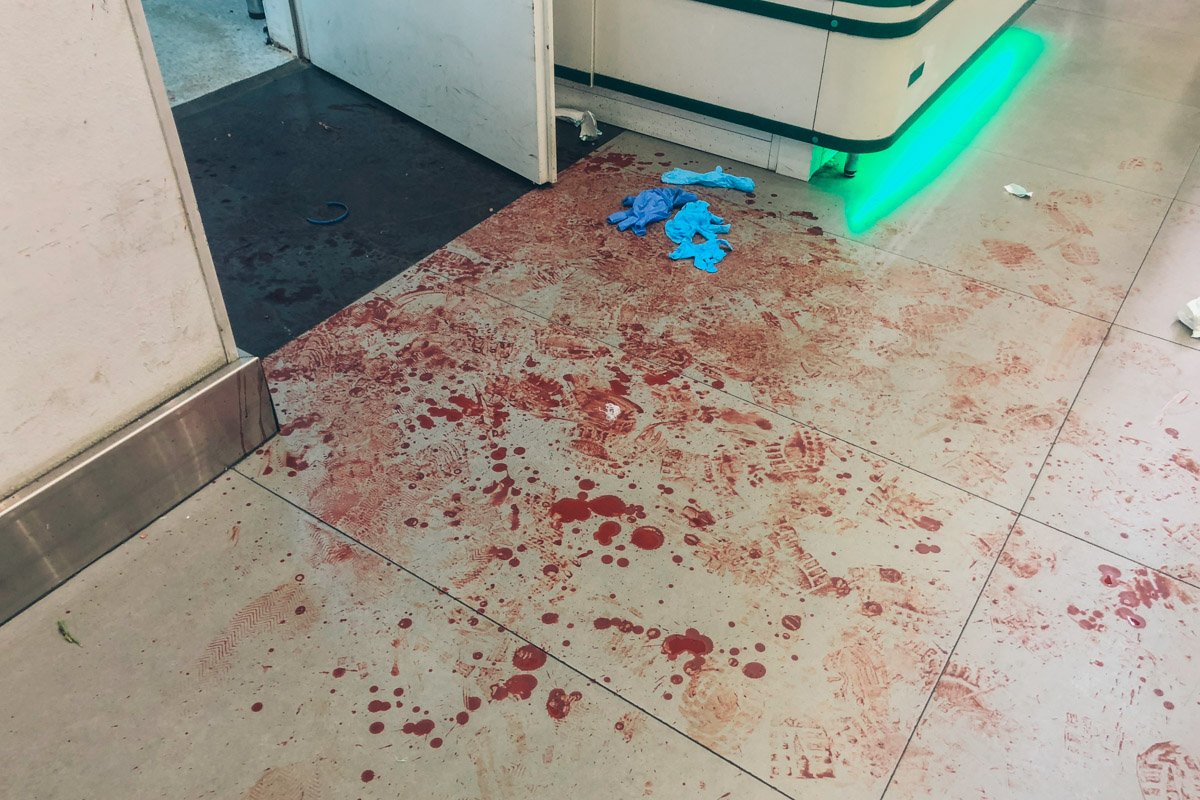 Ее жизни ничего не угрожает, а вот пол придется хорошо вымыть