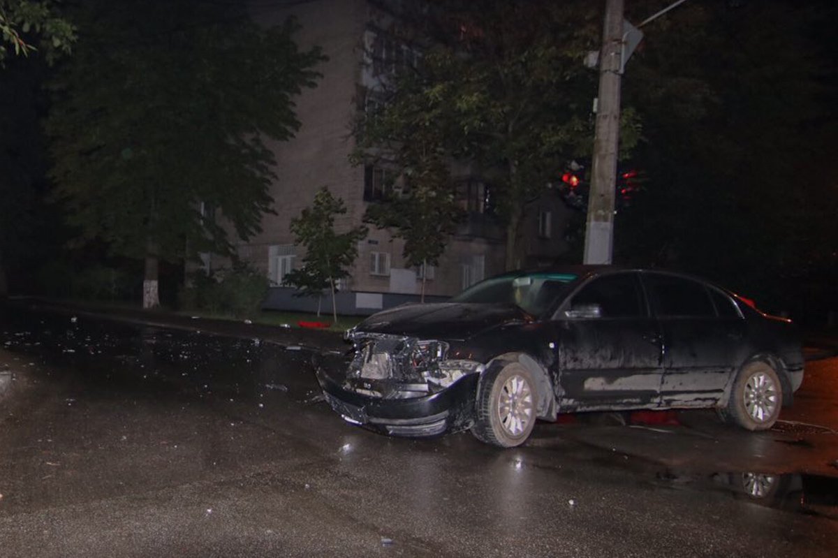 Авария случилась около 23:20