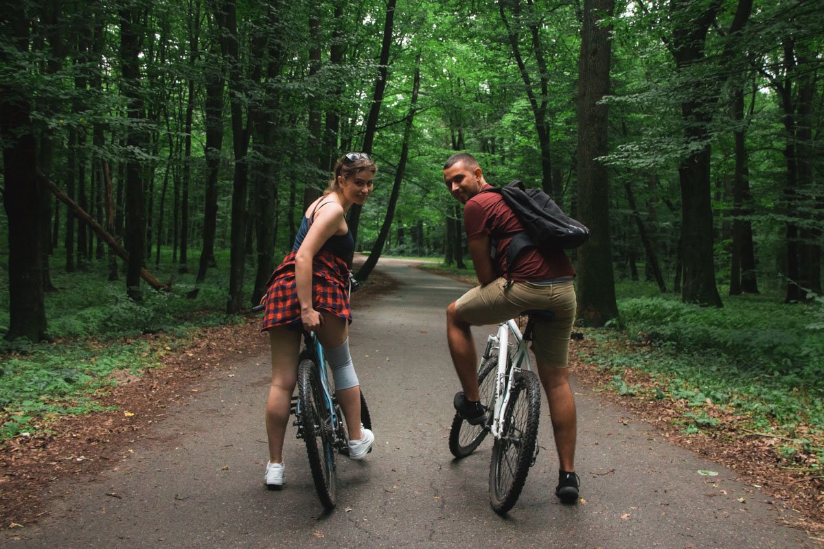 Выходные в парке с велосипедом точно запомнятся надолго 
