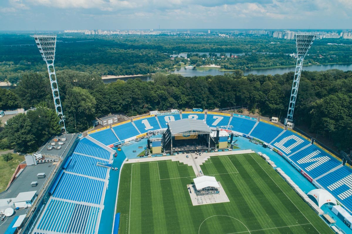 С высоты стадион выглядит особенно красиво 