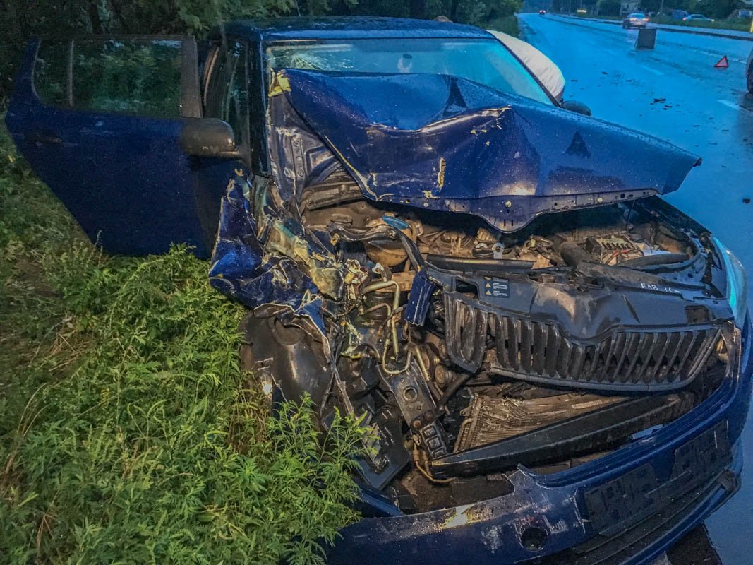 Skoda получила серьезные повреждения