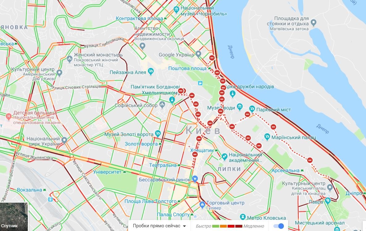 Пробки в Киеве: какие улицы и мосты стоит объезжать 1