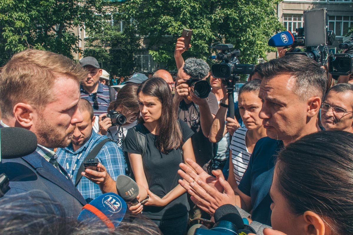 В среду, 1 августа, под зданием МВД прошла акция «Наказать зло»