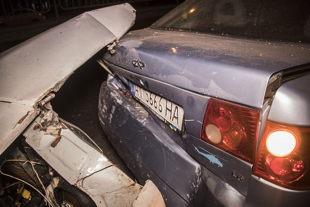 Из-за аварии движение по проспекту Победы затруднено Из-за аварии движение по проспекту Победы затруднено